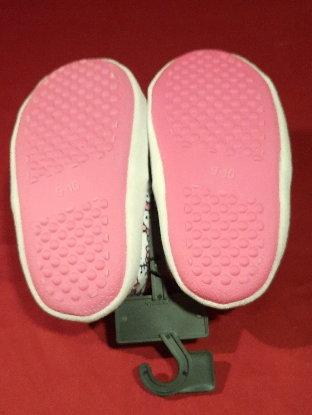 Hello Kitty White & Pink Plush Character Slippers